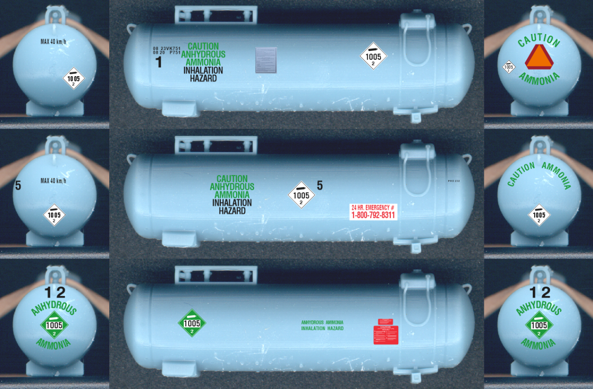 Anhydrous Ammonia Nurse Tank decal sheet – miniprints
