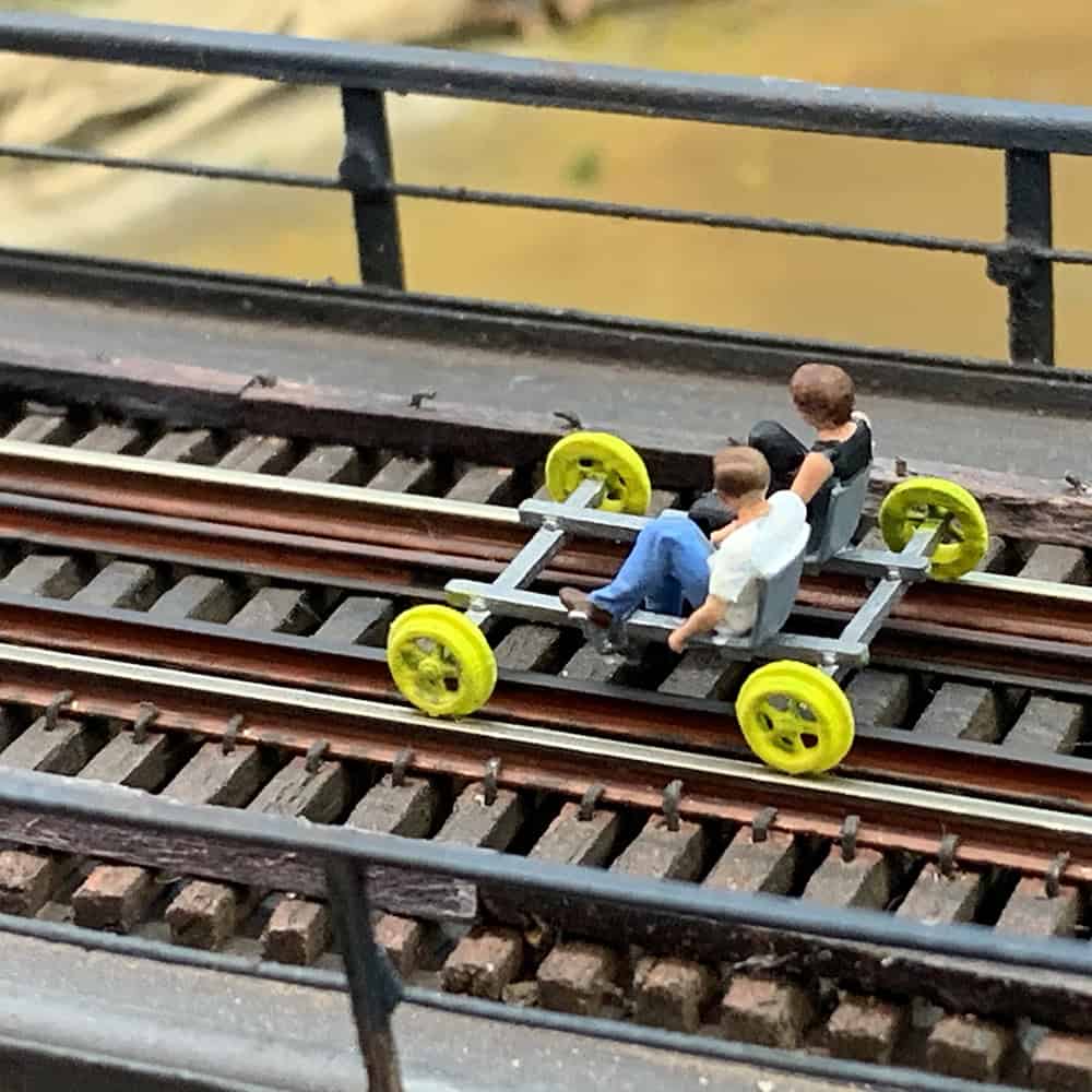 Scale model railbike