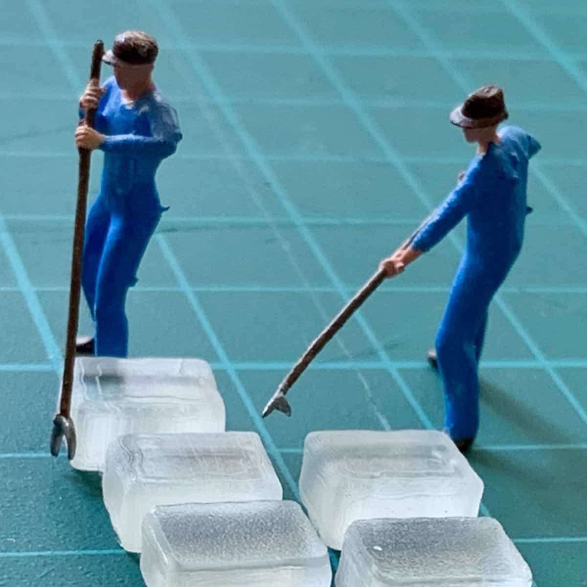 Ice workers scale model