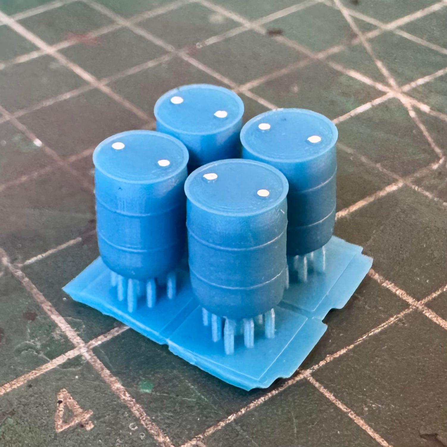 Plastic Chemical Drums (4) – miniprints