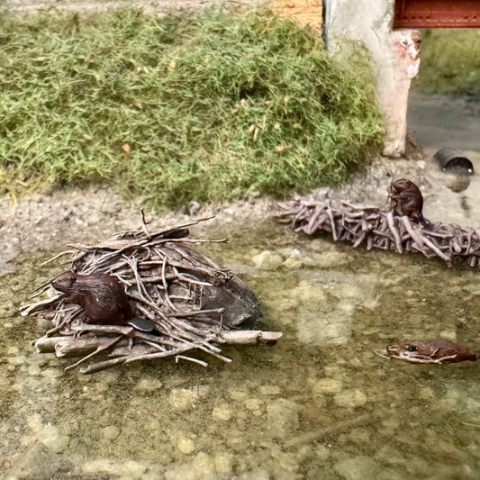 Busy as a Beaver. miniscene