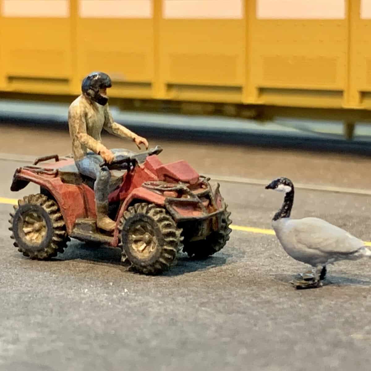 Miniature scale model ATV