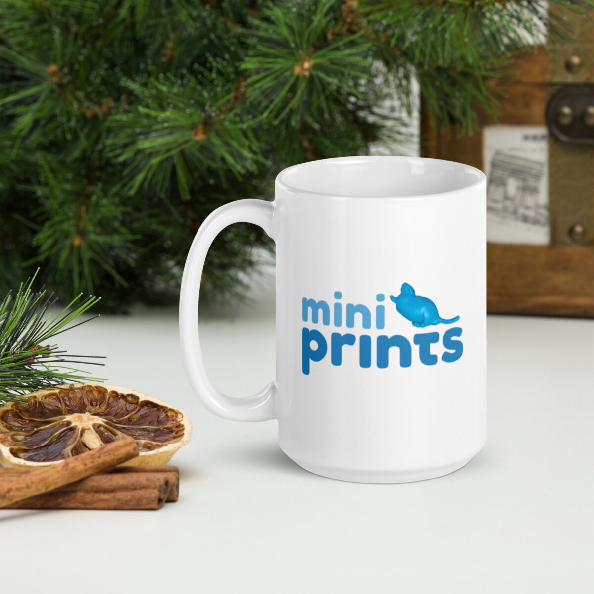 Miniprints Logo White Glossy Mug - Miniprints